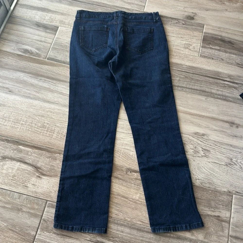 Code Bleu Dark Blue Straight Leg Jeans size 12 in great condition - Picture 4 of 4